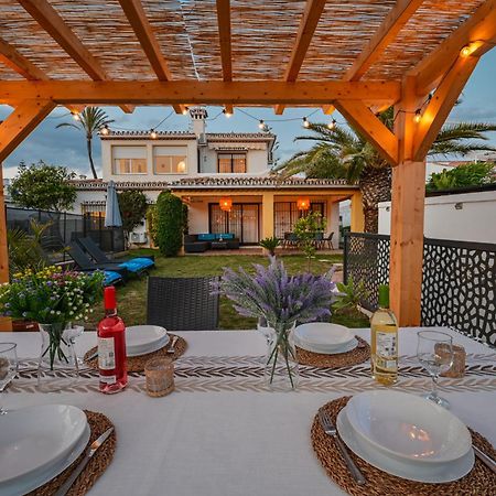 Typical Beach House Las Chapas Playa With Heated Pool 马尔韦利亚 外观 照片