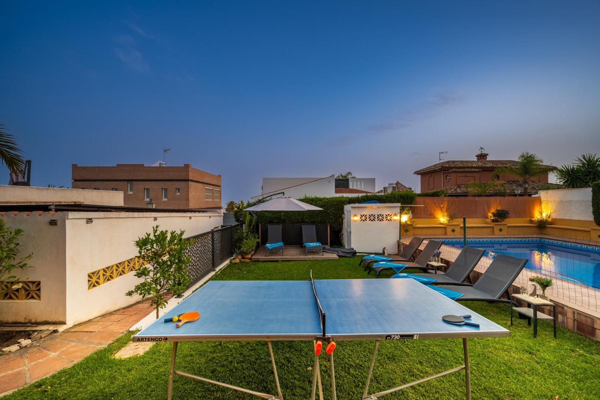 Typical Beach House Las Chapas Playa With Heated Pool 马尔韦利亚 外观 照片